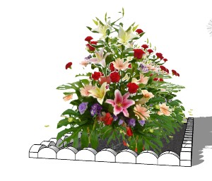 花池 （植物是2D的)】